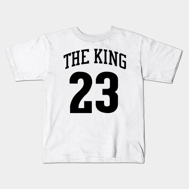 lebron james 23 the king Kids T-Shirt by Cabello's